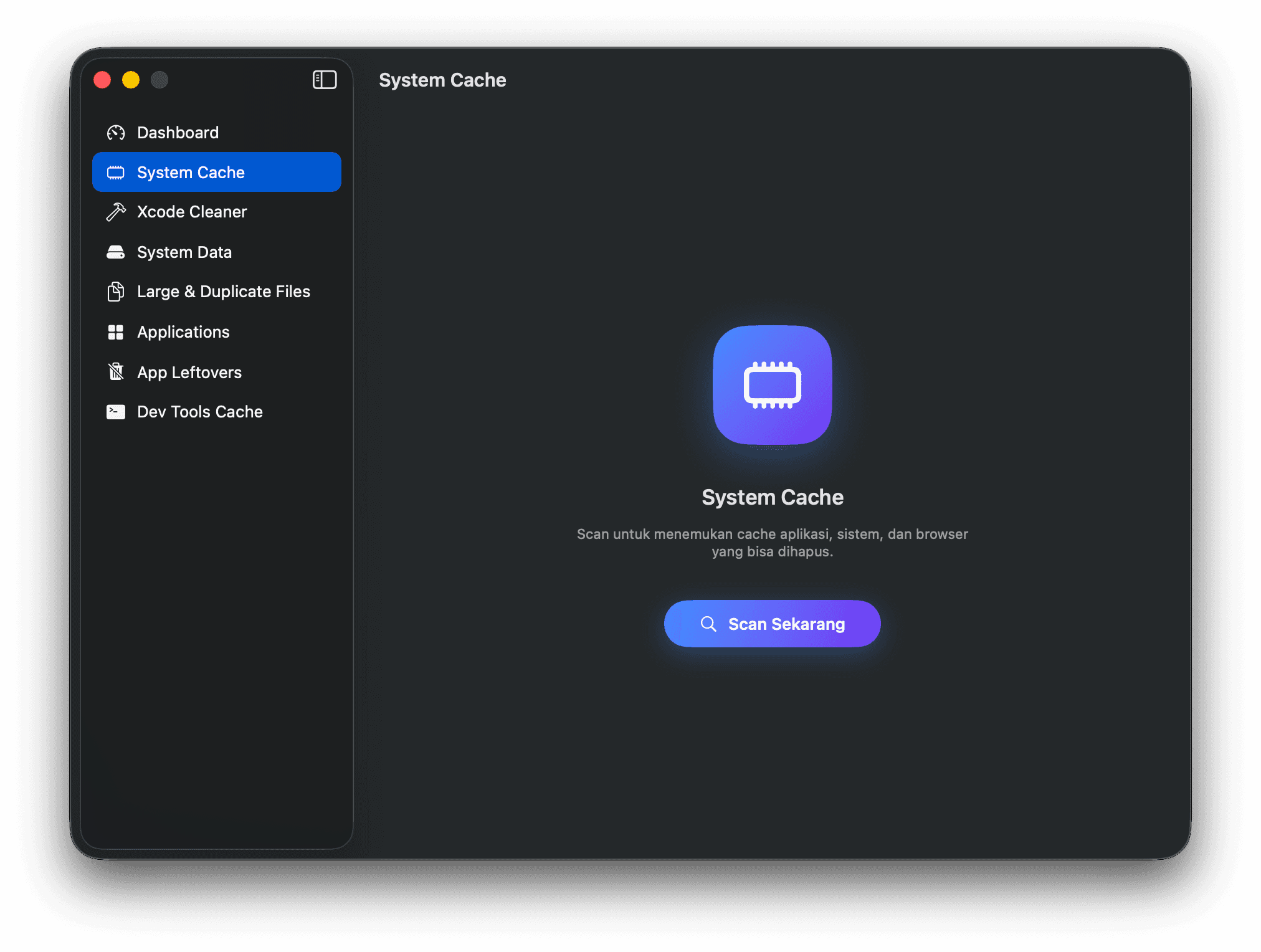 SandClean — System Cache