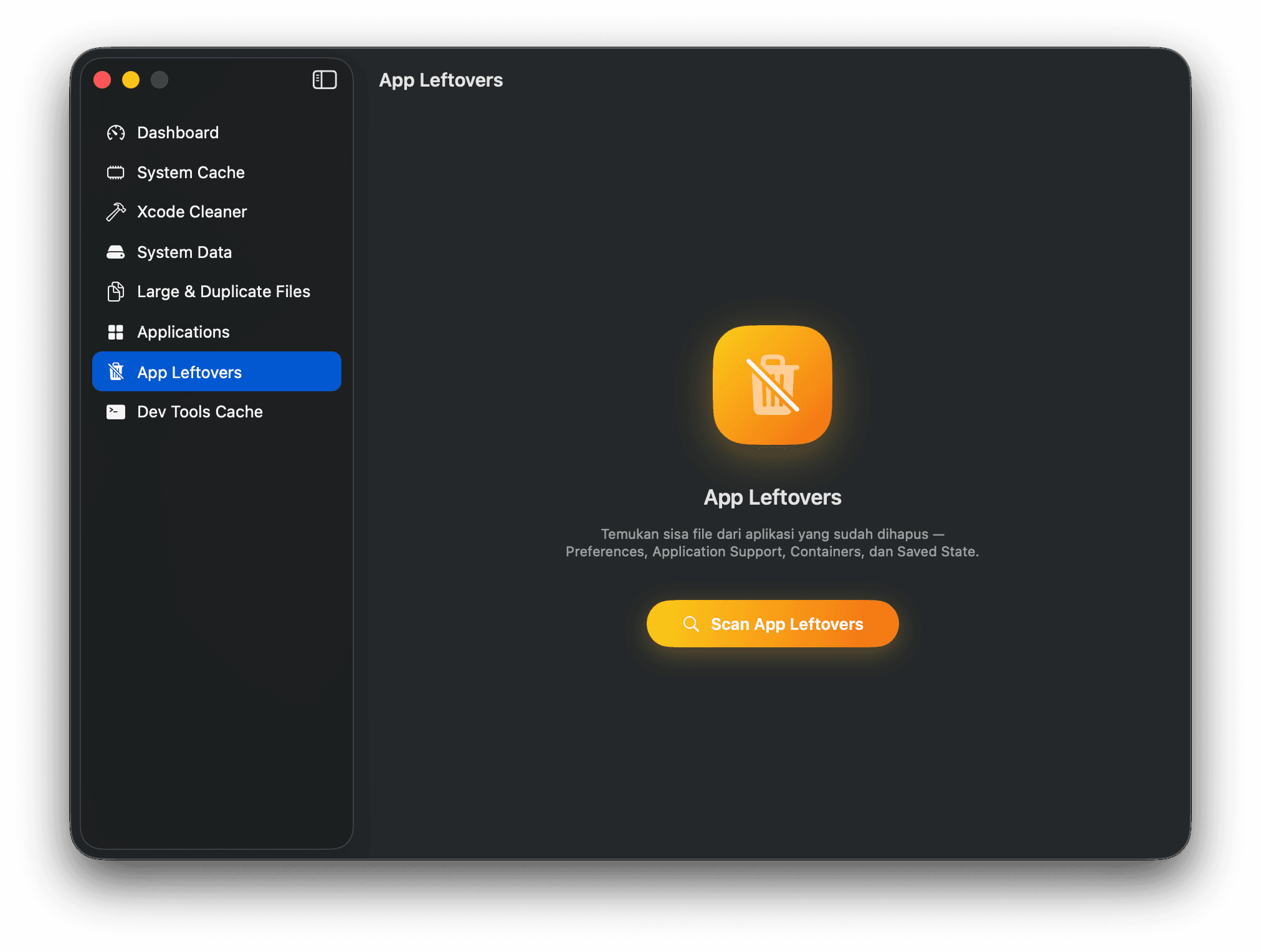 SandClean — App Leftovers
